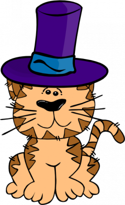 Cat In A Hat Clip Art at Clker.com - vector clip art online, royalty ...
