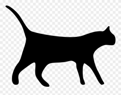 Black - Cat Icon No Background Clipart (#14557) - PinClipart