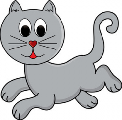 Free Playful Cat Clipart Image 0515-1102-0614-5902 | Cat Clipart