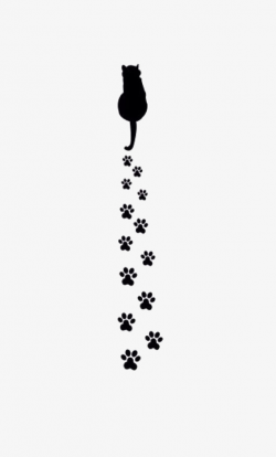Cat Paw Prints, Paw, Claw Prints, Black Cat PNG Image and Clipart ...