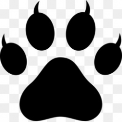 Polydactyl cat Paw Footprint Clip art - Lion Paw Print png download ...