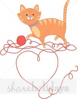 Valentine Kitten Clipart | Party Clipart & Backgrounds