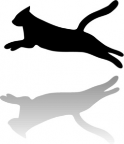 Running Cat Silhouette at GetDrawings.com | Free for personal use ...