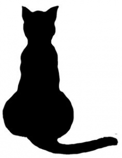 Silhueta do gato vetor livre | Cat silhouette, Black cat silhouette ...