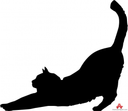 Cat Stretching Silhouette | Free Clipart Design Download | Tattoos ...