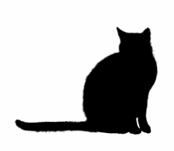 Cat Silhouette Sitting Clipart Free Stock Photo - Public ...