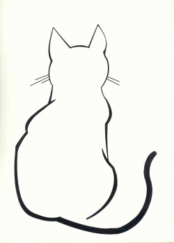 DIY: Cat Silhouette Pillow Cases | Cat outline tattoo, Cat ...