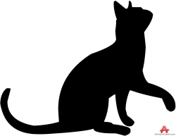 Cat Looking Up Silhouette | Free Clipart Design Download | Ideas for ...