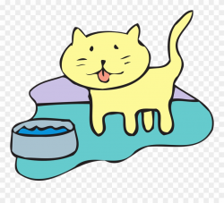 Cat-45770 960 - Water Cat Clip Art - Png Download (#554893 ...