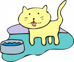 Cat And Water Bowl Clip Art at Clker.com - vector clip art online ...