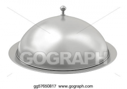 Stock Illustrations - Silver catering tray. Stock Clipart gg57650817 ...