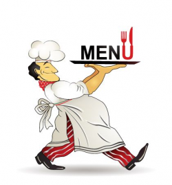 Menú de palabra clave catering chef menú Vector Free Download ...