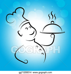 Stock Illustration - Chef food shows cooking in kitchen and catering ...