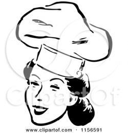 Female catering clipart
