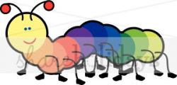 Rainbow Caterpillar Clipart | Party Clipart & Backgrounds