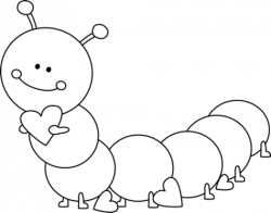 caterpillar clipart black and white 2 | Clipart Station