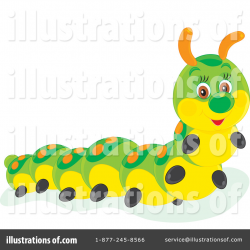 Caterpillar Clipart #1106249 - Illustration by Alex Bannykh
