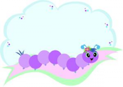 A Brightly Colored Caterpillar On A Leaf - Royalty Free Clipart Picture