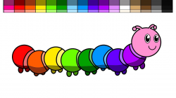 Colorful clipart caterpillar - Pencil and in color colorful clipart ...