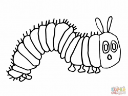 Caterpillar Clipart Black And White - Letters