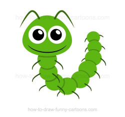 How to draw a caterpillar