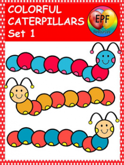 CUTE CATERPILLAR CLIPART SET 1 (FREE) by Eye Popping Fun Resources