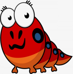 Cartoon Caterpillar, Cartoon, Caterpillar, Big Eyes PNG Image and ...