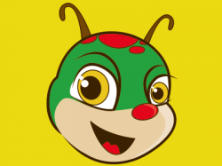 Caterpillar Kids Logo Mascot - Head Detail by Bree Mateljan - Dribbble