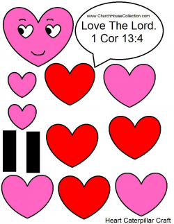 Heart Caterpillar Valentine's Day Craft For Sunday School Kids Love ...