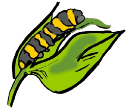 Caterpillar on Leaf Clip Art | Clipart Panda - Free Clipart Images