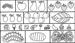 very hungry caterpillar coloring page hungry caterpillar coloring ...