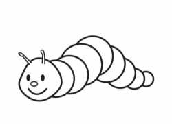 Small Creeping Caterpillar Coloring Page | Science | Pinterest