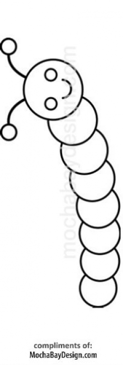 Black and White Cartoon Caterpillar | cartoon animals | Pinterest ...