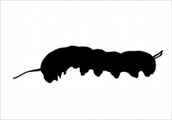 Caterpillar Silhouette Vector Graphics Download Silhouette Graphics ...