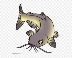 Channel Catfish Clip Art - Cartoon Picture Of Catfish - Png ...