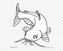 Clipart Library Catfish Clipart Black And White - Drawing Of ...