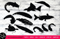 Catfish Silhouette Clipart Clip Art | CQRecords