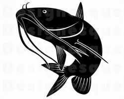 Catfish #2 SVG, Fishing Svg, Fish Svg, Catfish Clipart, Catfish Files for  Cricut, Catfish Cut Files For Silhouette, Fish Dxf, Png Eps Vector