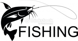 Vector Fishing Catfish Vector Art | Thinkstock | Lake Signs ...
