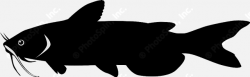 Catfish Silhouette Clipart