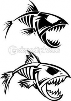 Fish On Fishing Hook Cuttable Design Cut File. Vector, Clipart ...