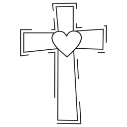 Catholic cross clip art black and white clipartllection ...