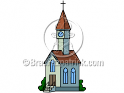 Cartoon Church Clip Art | Church Clipart Graphics | Vector Church Icon