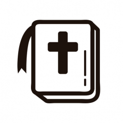 Catholic Symbols Stickers - Bible, Jesus & Mary by VICTOR VERDU