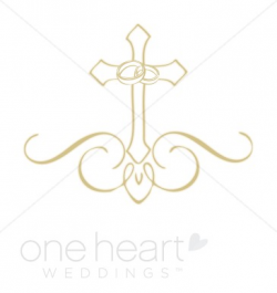 Ornate Cross Clipart | Religious Wedding Clipart