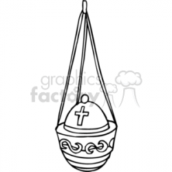 Royalty-Free A catholic incense burner 164861 vector clip art image ...