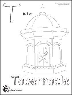 Catholic Tabernacle Coloring Pages by Barbara | Education | Pinterest