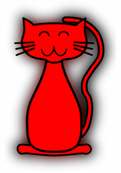 Red Cat Clip Art at Clker.com - vector clip art online, royalty free ...