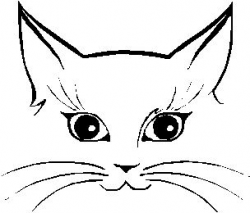 cat face sketch - Google Search | Cut outs, deer, dogs, cats etc ...
