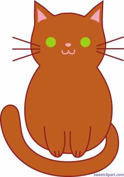 Cat Kitten Cute Brown Clip Art - Sweet Clip Art